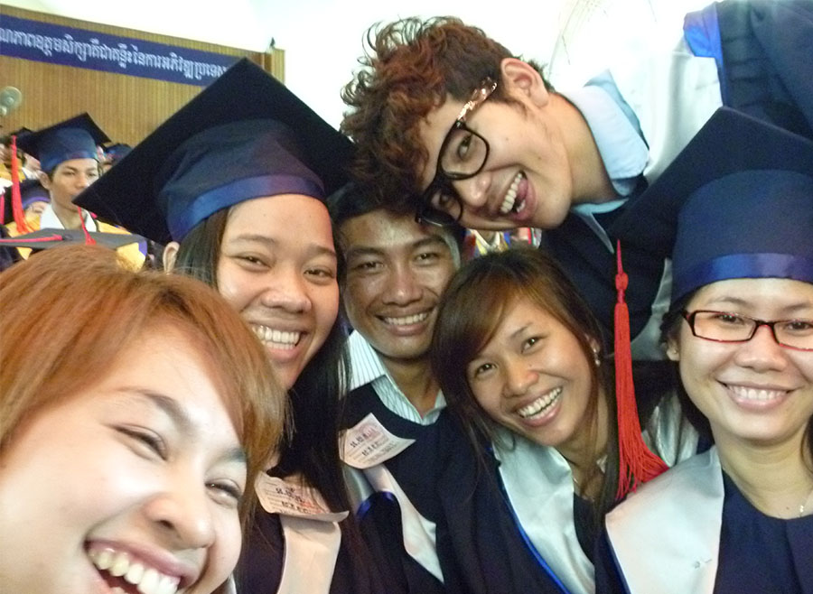 My First Day at University - Royal University of Phnom Penh